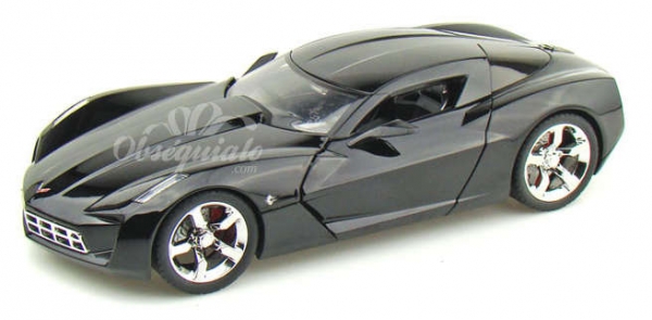 Chevy Corvette 2009 negro. Escala 1:18