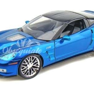 2009 Chevy Corvette ZR1 color azul. Escala 1:18