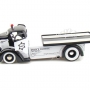 Ford COE Flatbed Police 1947 blanco. Escala 1:24