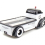 Ford COE Flatbed Police 1947 blanco. Escala 1:24