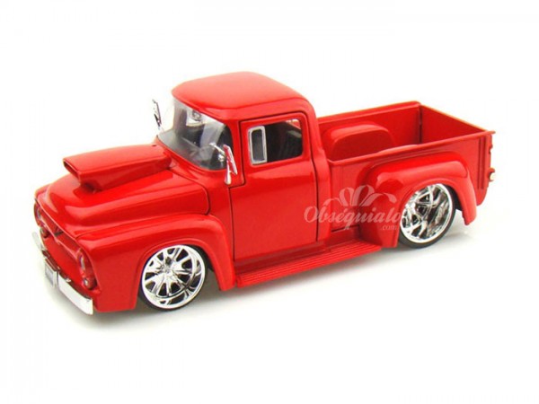 Ford F100 1956 rojo. Escala 1:24