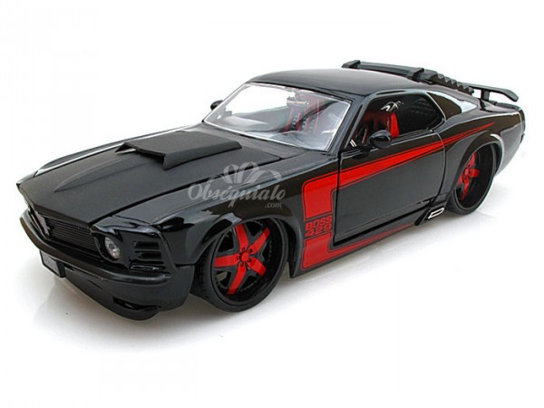 Ford Munstang Boss 429 1970 negro. Escala 1:24