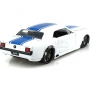 Ford Mustang 1965 blanco con rayas azules. Escala 1:24