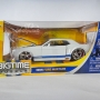 Ford Mustang 1965 blanco con rayas azules. Escala 1:24