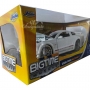 Ford Mustang GT 2006 blanco con rayas rojas. Escala 1:24