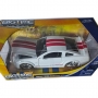 Ford Mustang GT 2006 blanco con rayas rojas. Escala 1:24