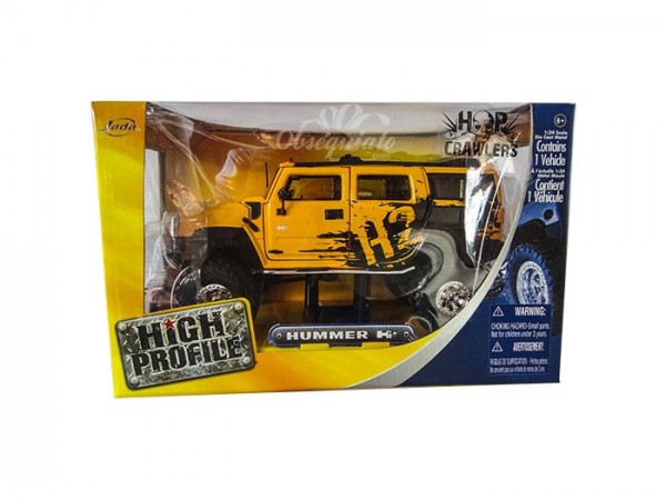 Hummer H2 amarillo. Escala 1:24