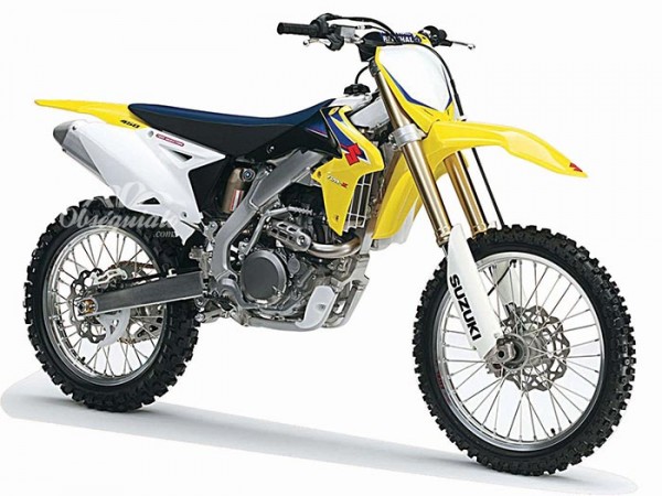 Moto Suzuki RM-Z450 2010 sin auspiciantes. Escala 1:6