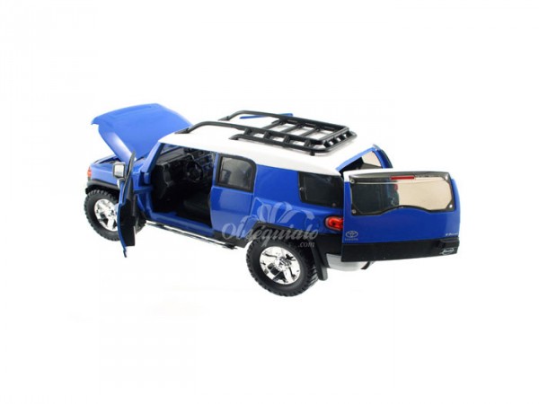 Toyota FJ Cruiser 2007 azul. Escala 1:24