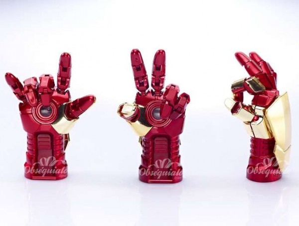 Memoria flash USB 8GB en forma de mano de Iron Man 3