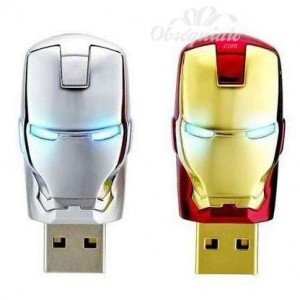 Memoria USB en forma de máscara de Iron Man