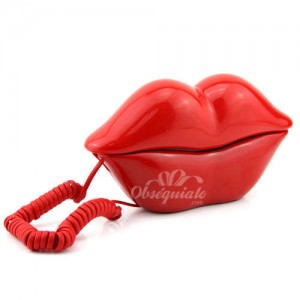 Teléfono en forma de labios sexies