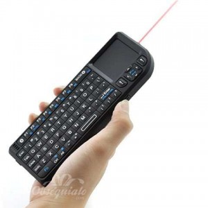 Mini teclado inalámbrico con touchpad