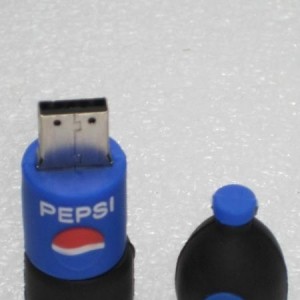 Memoria flash USB 4GB con diseño de botella Pepsi