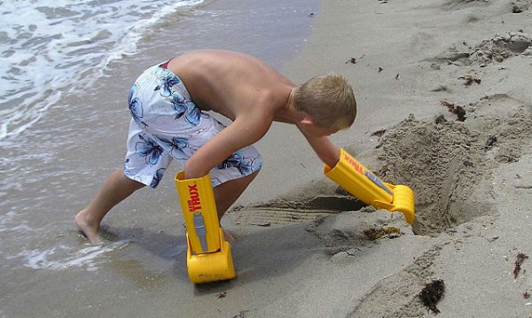 Excavadora de mano para la playa